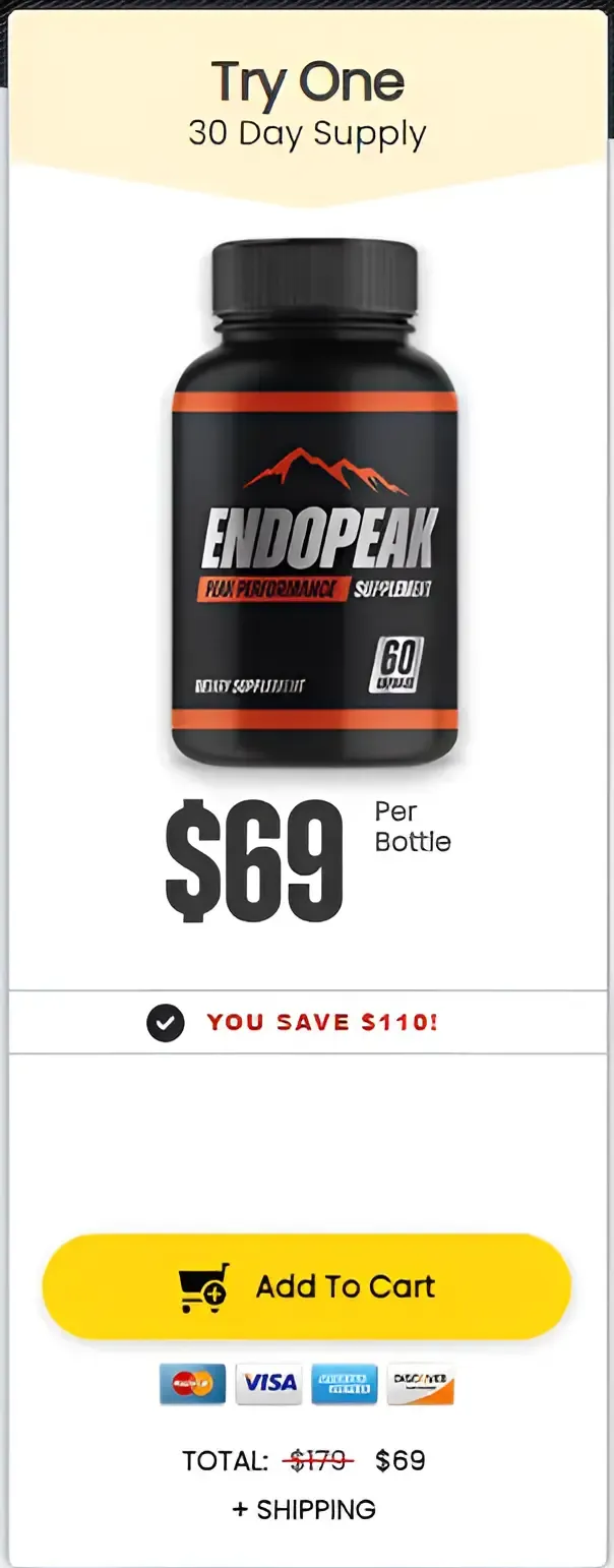 endopeak price 1 bottle